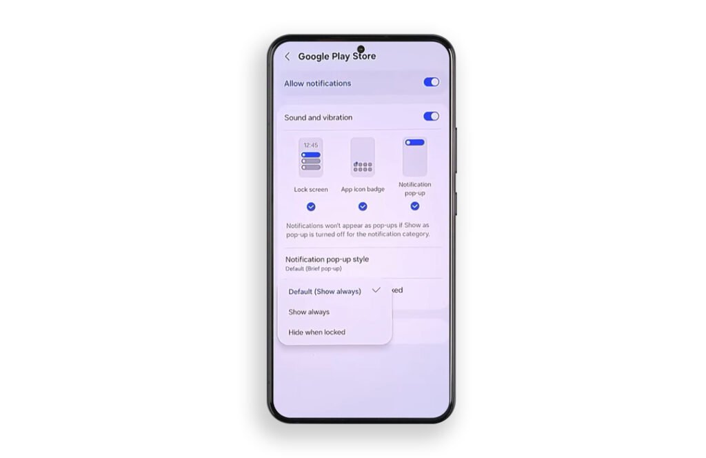 Android 16 One UI 8 Notifications