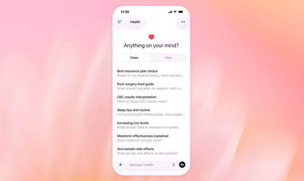 ChatGPT Health History