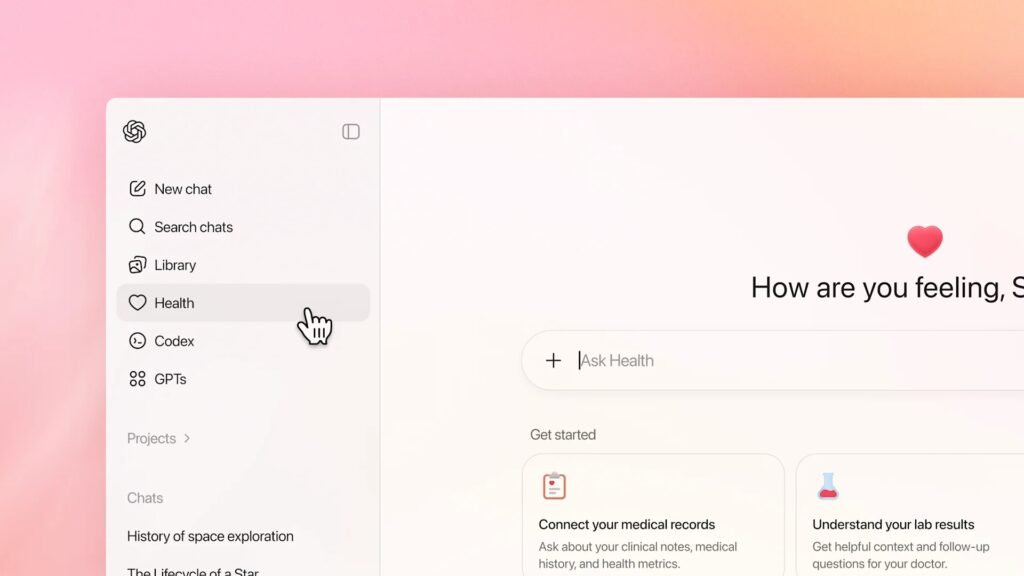 ChatGPT Health Section