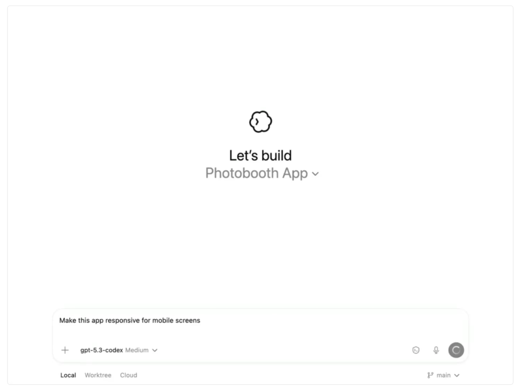 GPT-5.3 Codex Building App