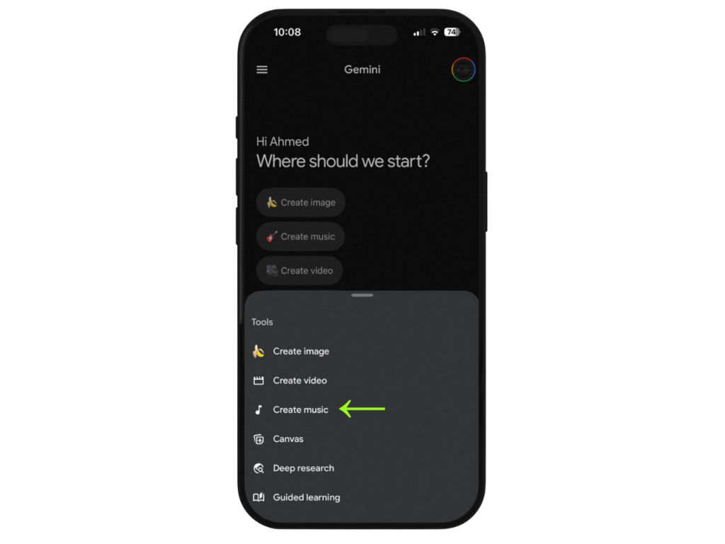 Gemini Create Music Lyria 3