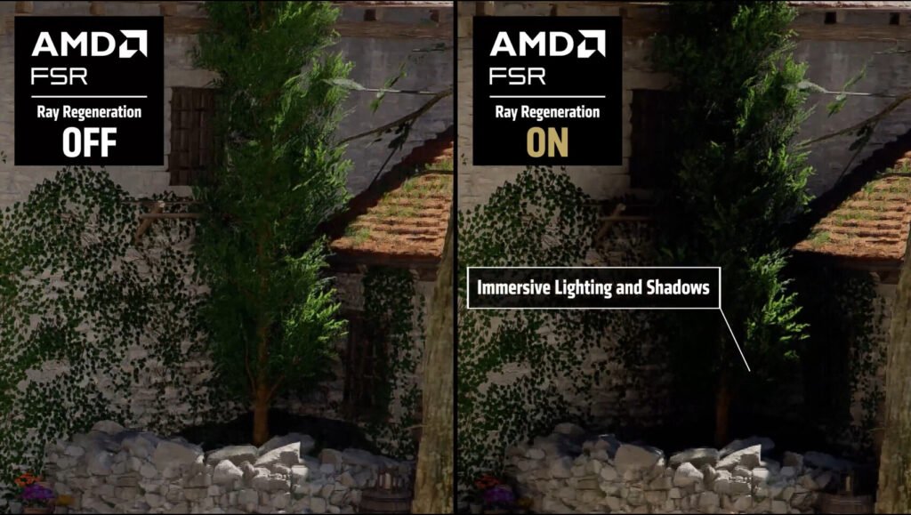 AMD FSR Redstone Lighting and Shadows