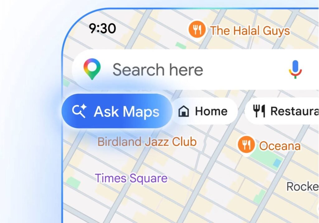 Ask Maps Button in Google Maps