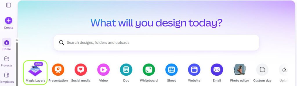 Canva Magic Layers Button