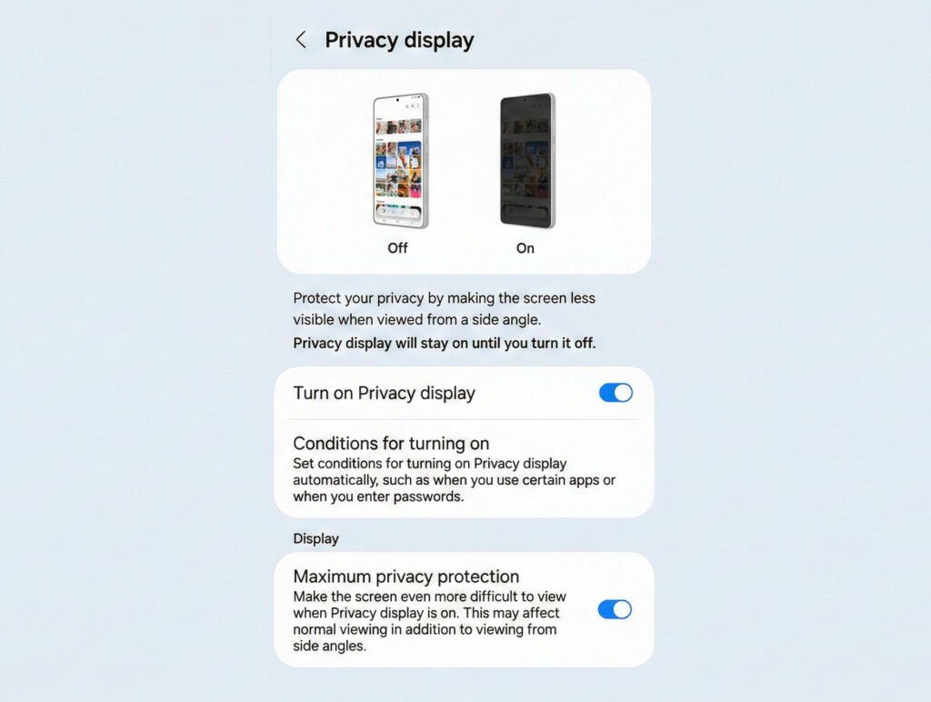 Privacy Display Galaxy S26 Ultra Activate