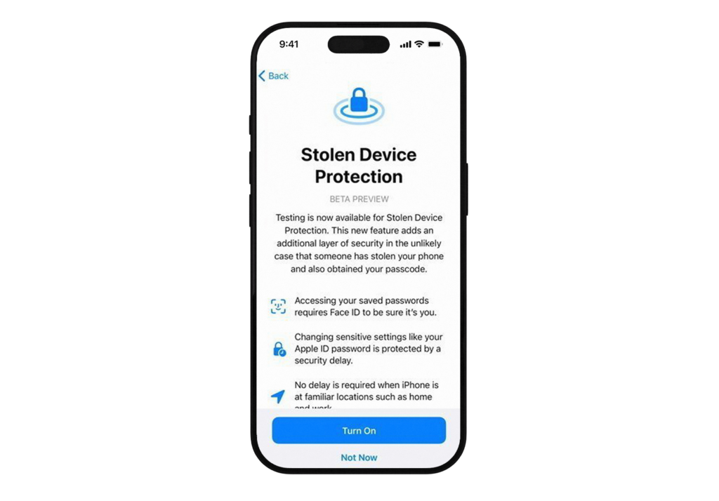 Stolen Device Protection iOS 26.4