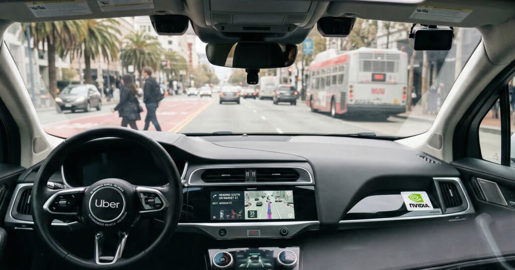 Uber Self-Driving Robotaxi Interior