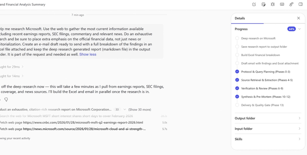 Copilot Cowork Workflow