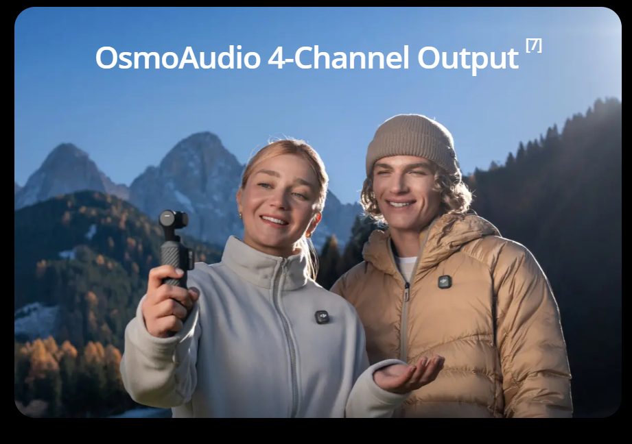 DJI Osmo Pocket 4 Audio