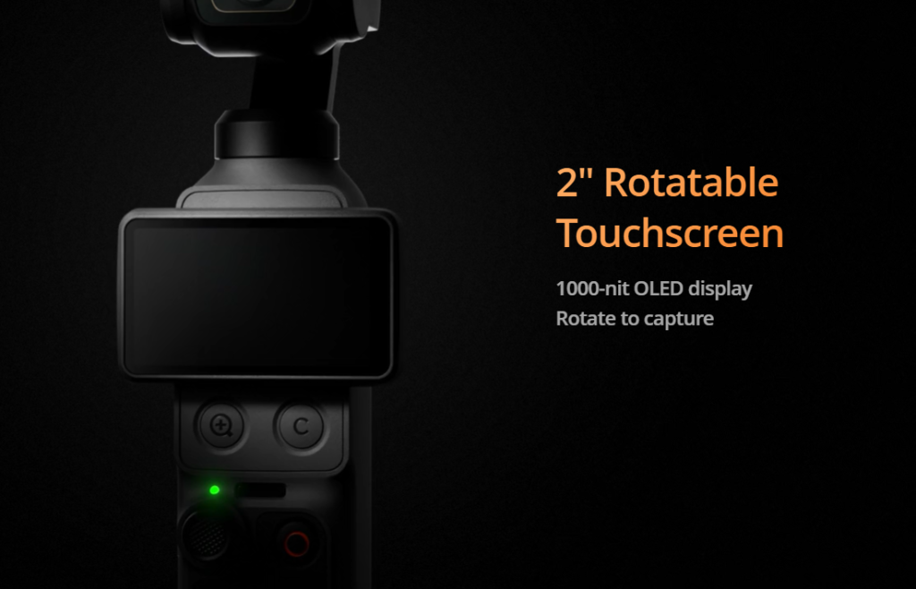 DJI Osmo Pocket 4 Rotatable Touchscreen