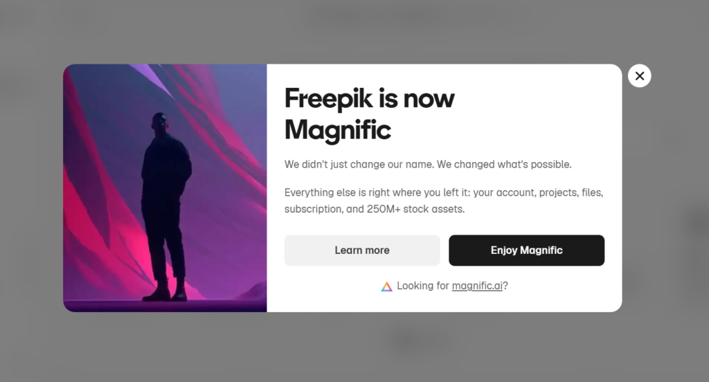 Freepik is now Magnific