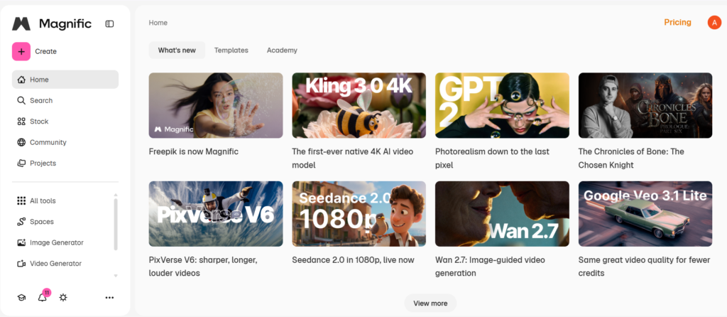 Magnific Templates