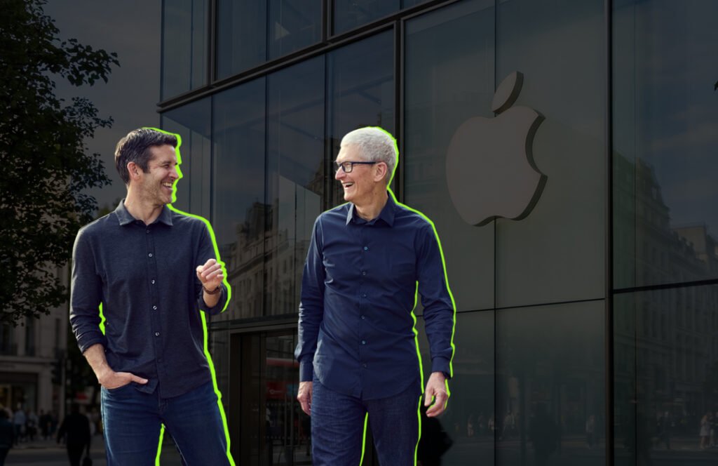 Tim Cook and John Ternus