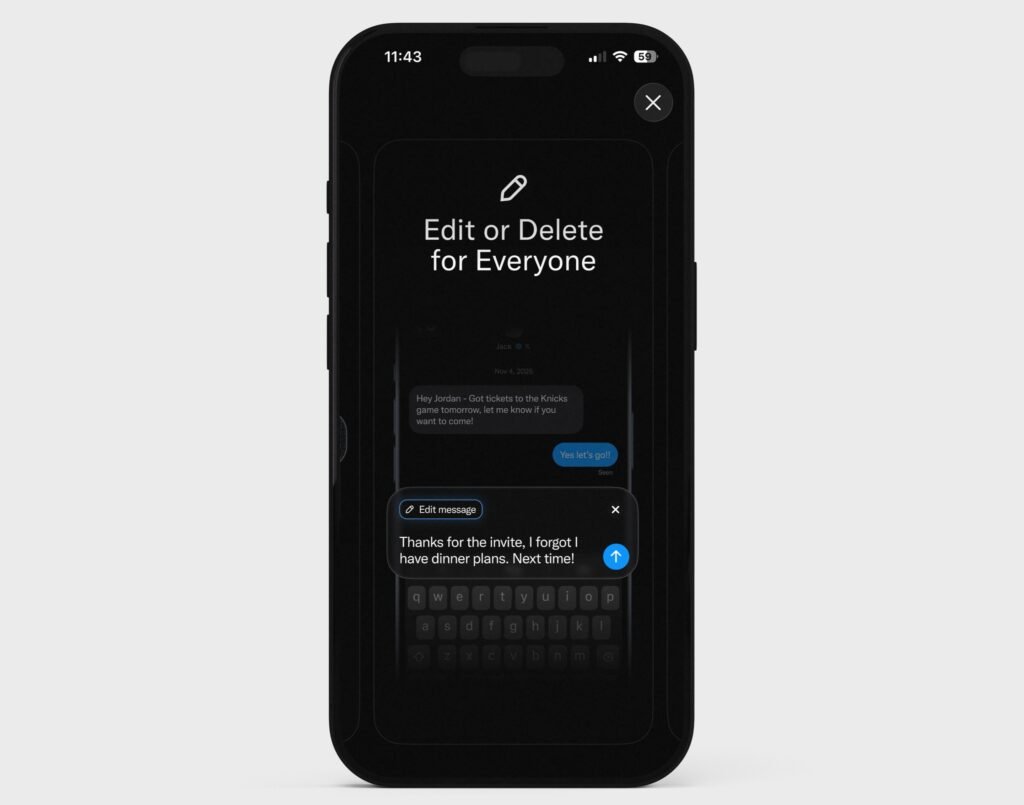 XChat Edit or Delete
