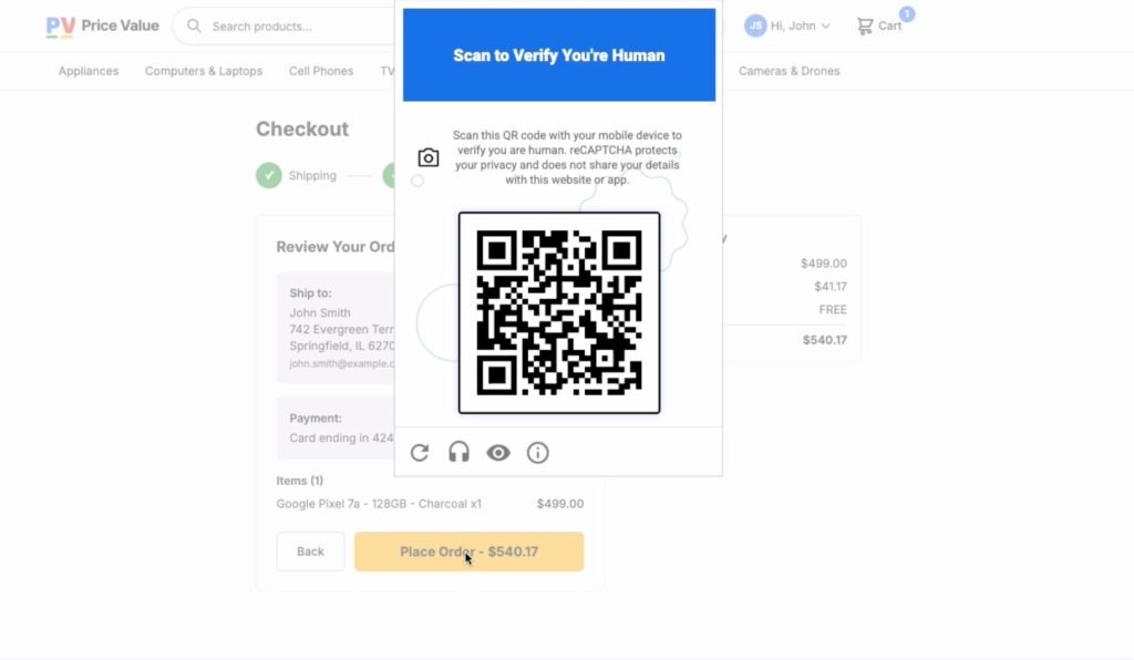 Google Cloud Fraud Defense QR Code