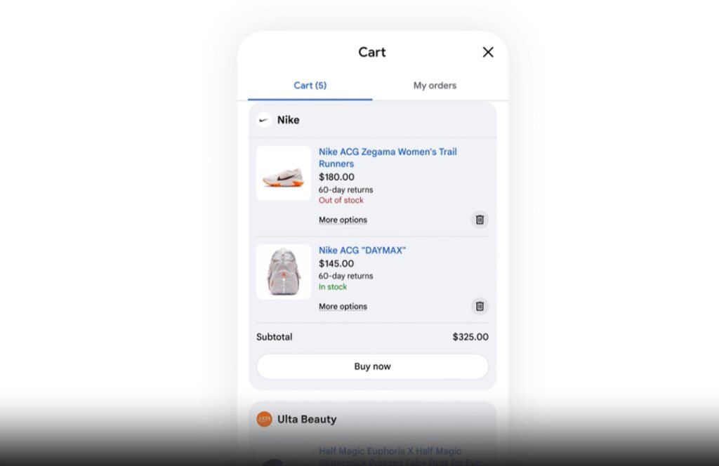 Google Universal Cart Orders