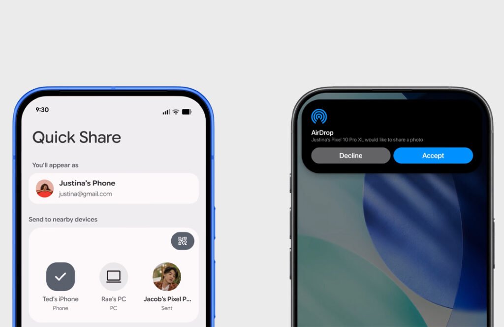 Quick Share Android to iPhone