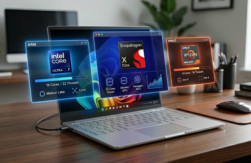 Snapdragon and Intel and AMD Laptop CPUs