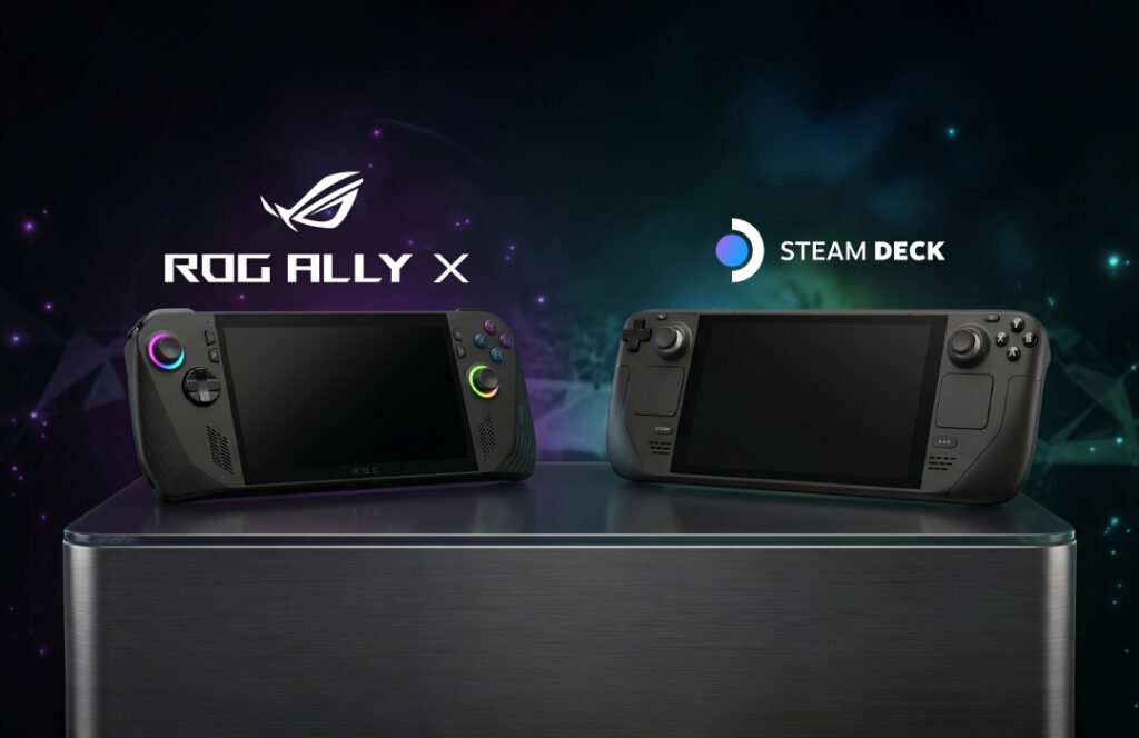 مقارنة بين Steam Deck OLED و ASUS ROG Ally X في 2026 Steam Deck OLED vs ASUS ROG Ally X