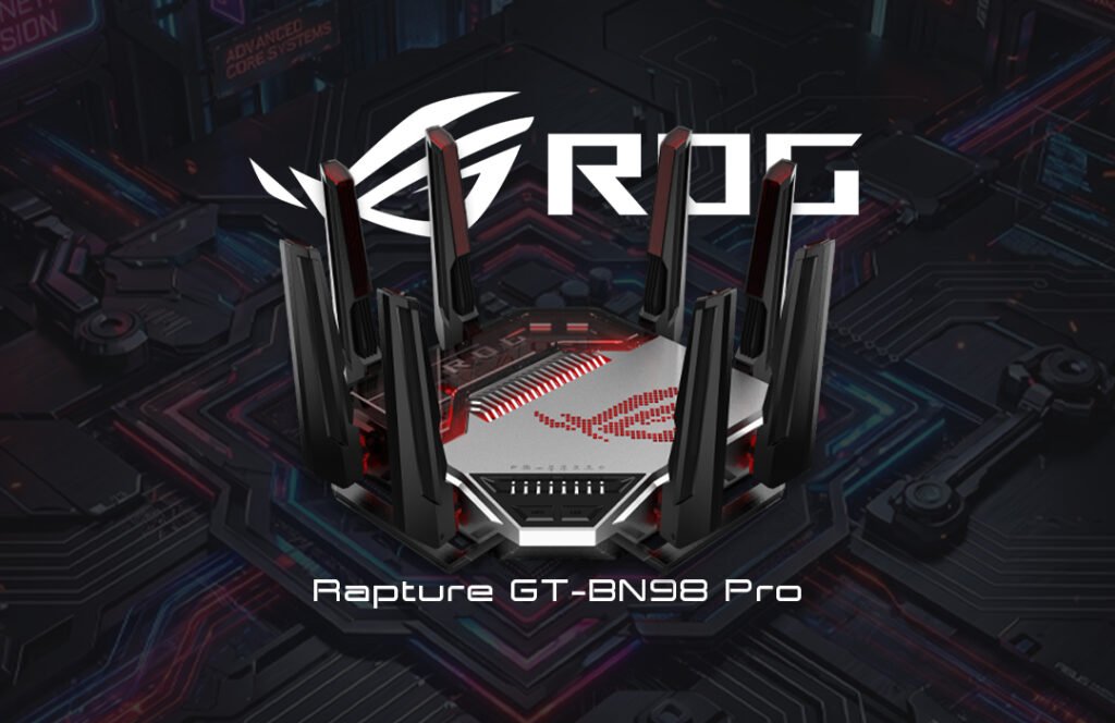 أسوس تطلق ROG Rapture GT-BN98 Pro أول راوتر Wi-Fi 8 في العالم ASUS ROG Rapture GT-BN98 Pro