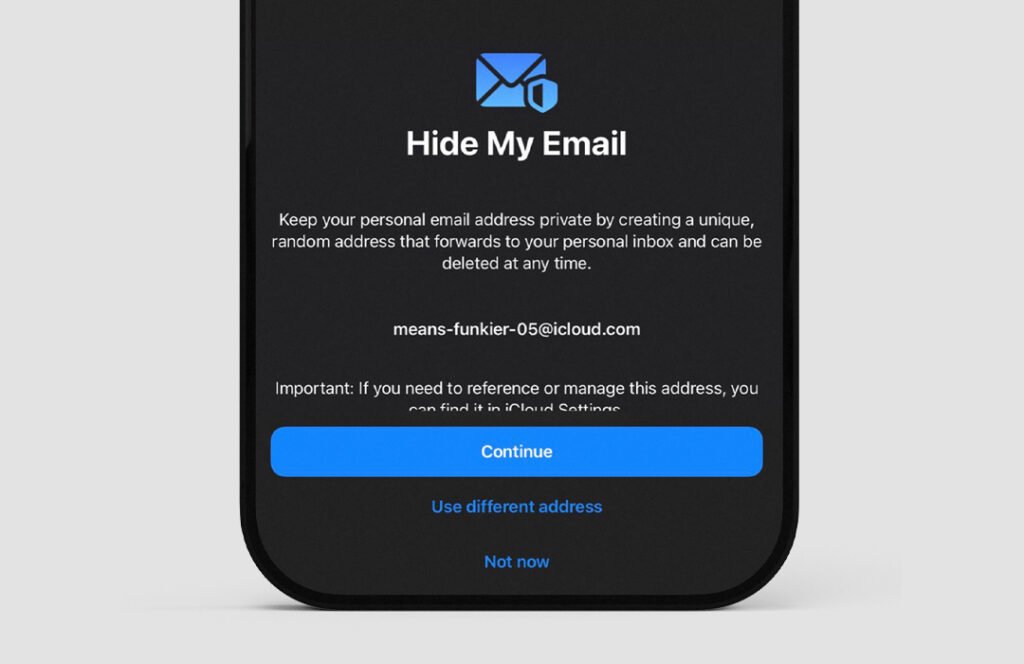 Apple Hide My Email