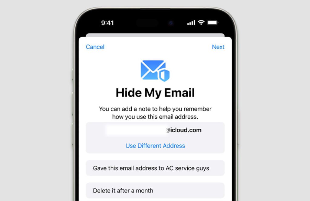 Apple Hide My Email Feature
