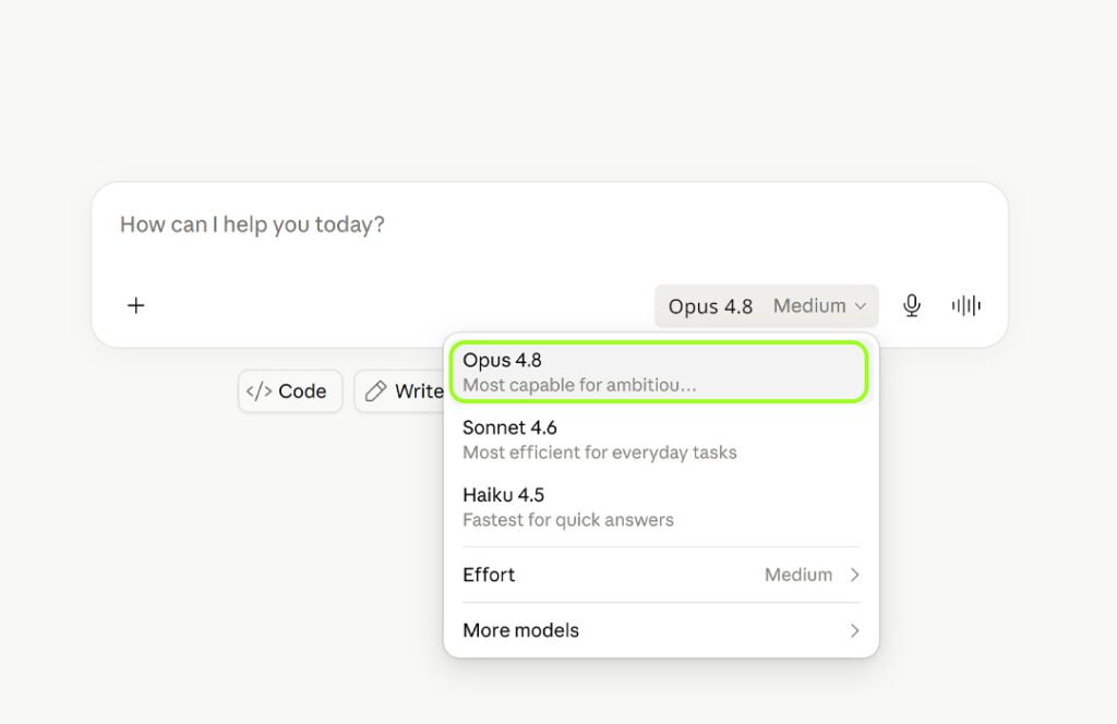 Claude Opus 4.8 Tab