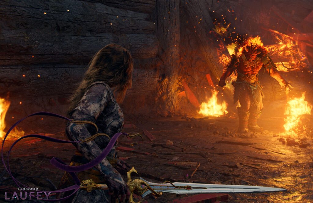 God of War Laufey Fighting