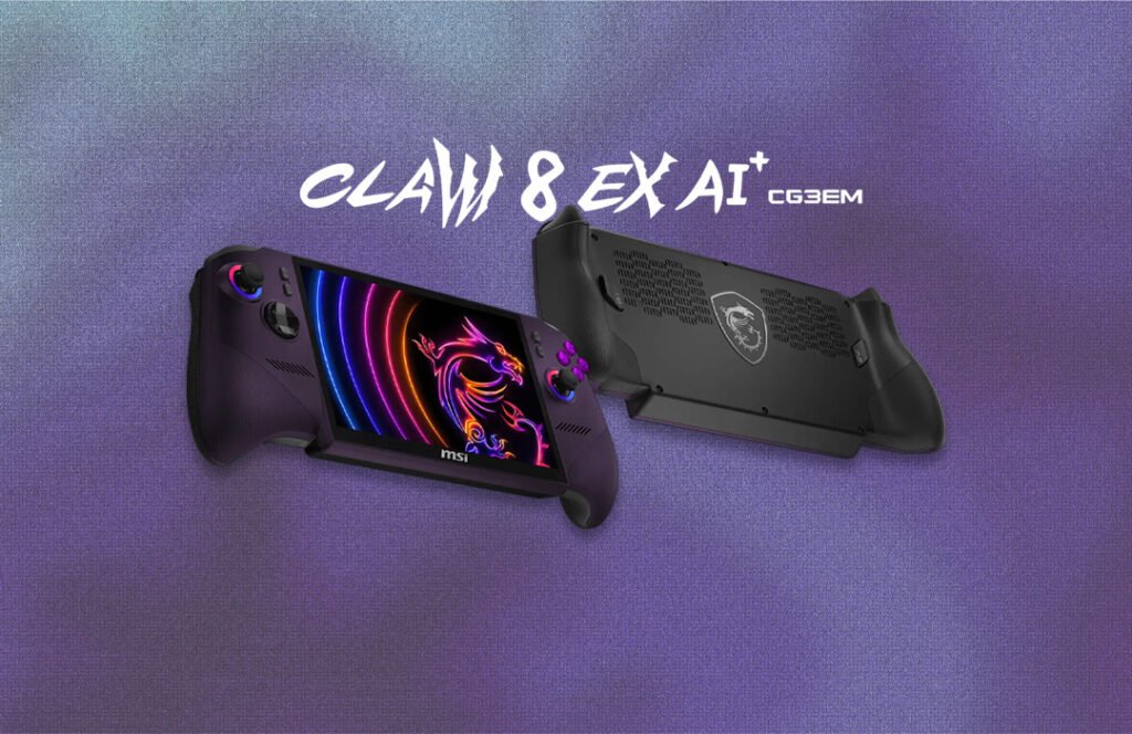 إعلان MSI عن Claw 8 EX AI Plus – منافسة قوية في سوق أجهزة الألعاب المحمولة MSI Claw 8 EX AI +