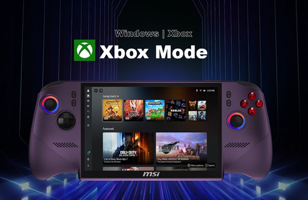 MSI Claw 8 EX AI + Xbox Mode
