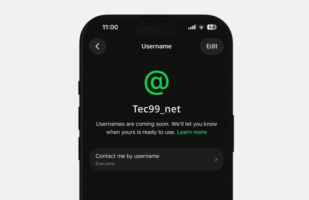 WhatsApp Username Feature
