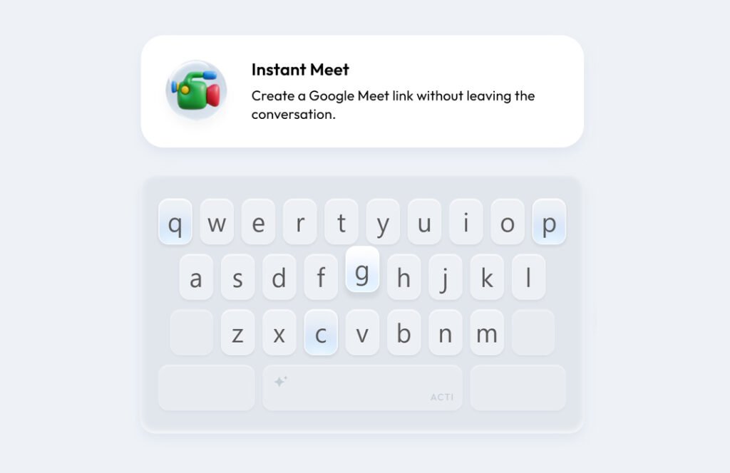 Acti Agentic Keyboard Instant Meet