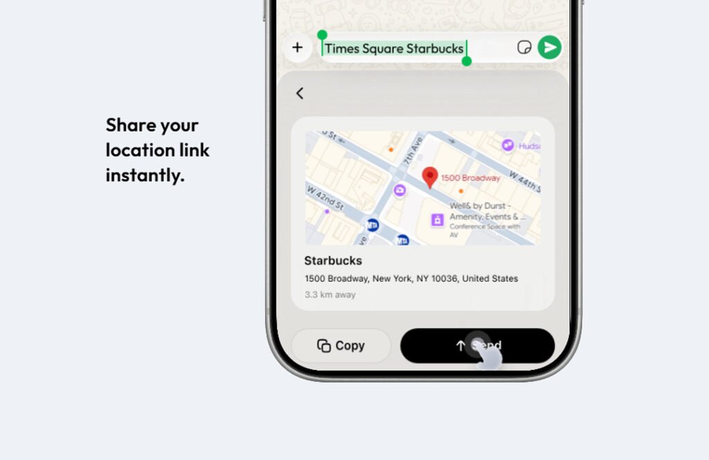 Acti Agentic Keyboard Share location