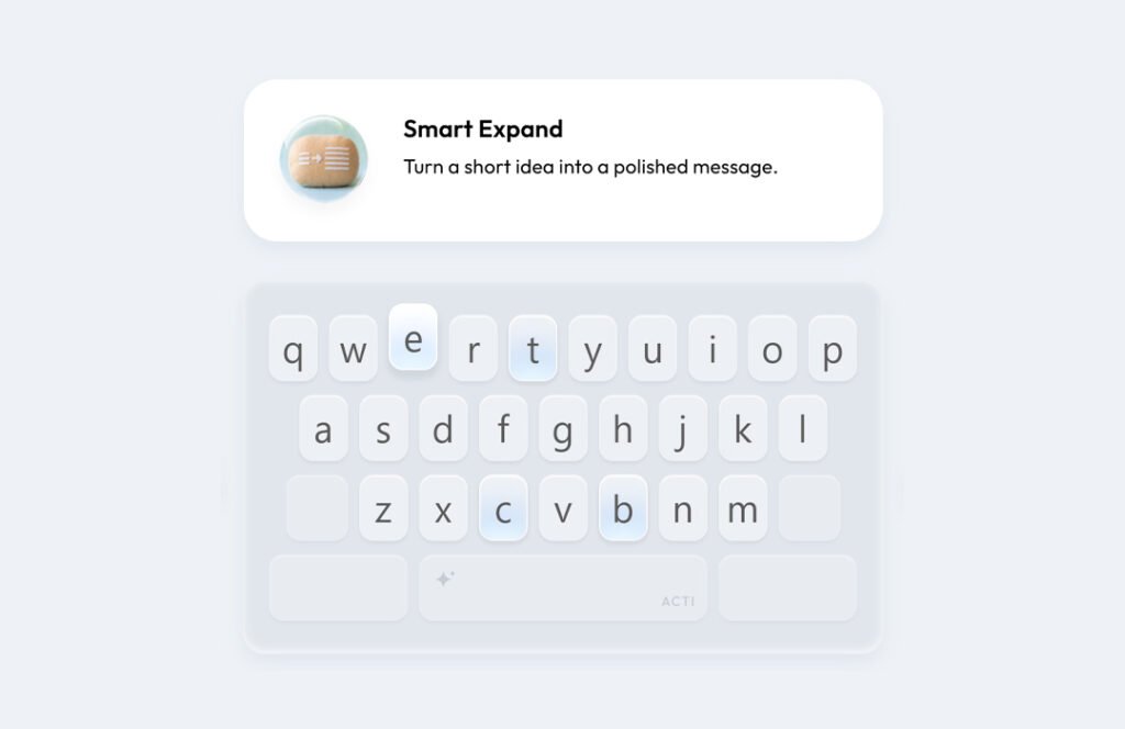 Acti Agentic Keyboard Smart Expand
