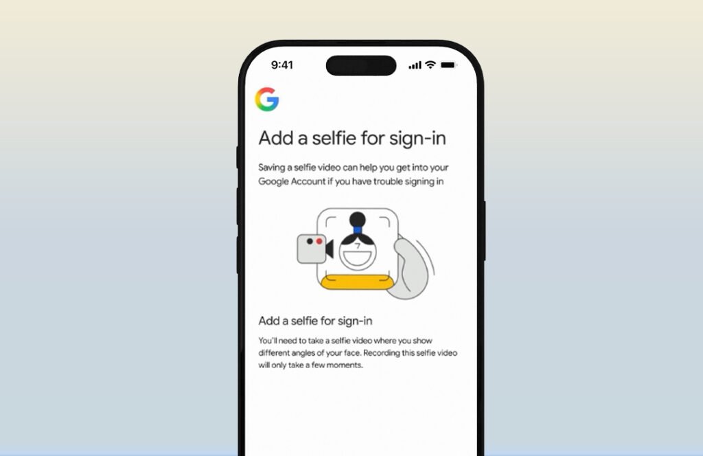Google Selfie for Sign-in