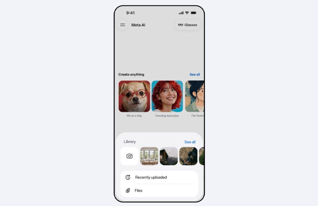 Meta AI Muse Image Upload