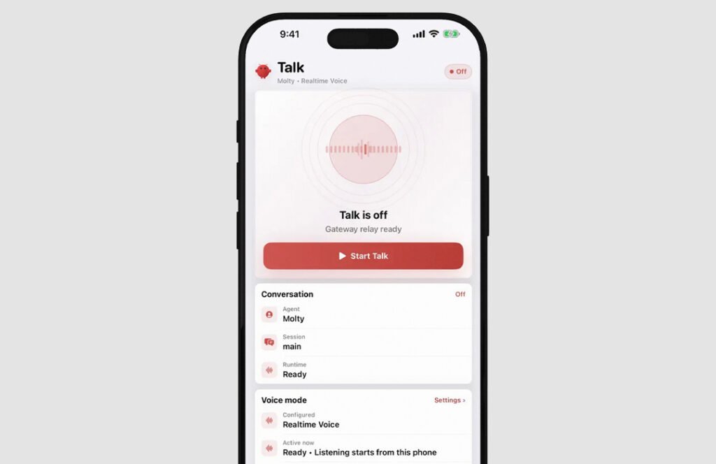 OpenClaw App Voice Talk