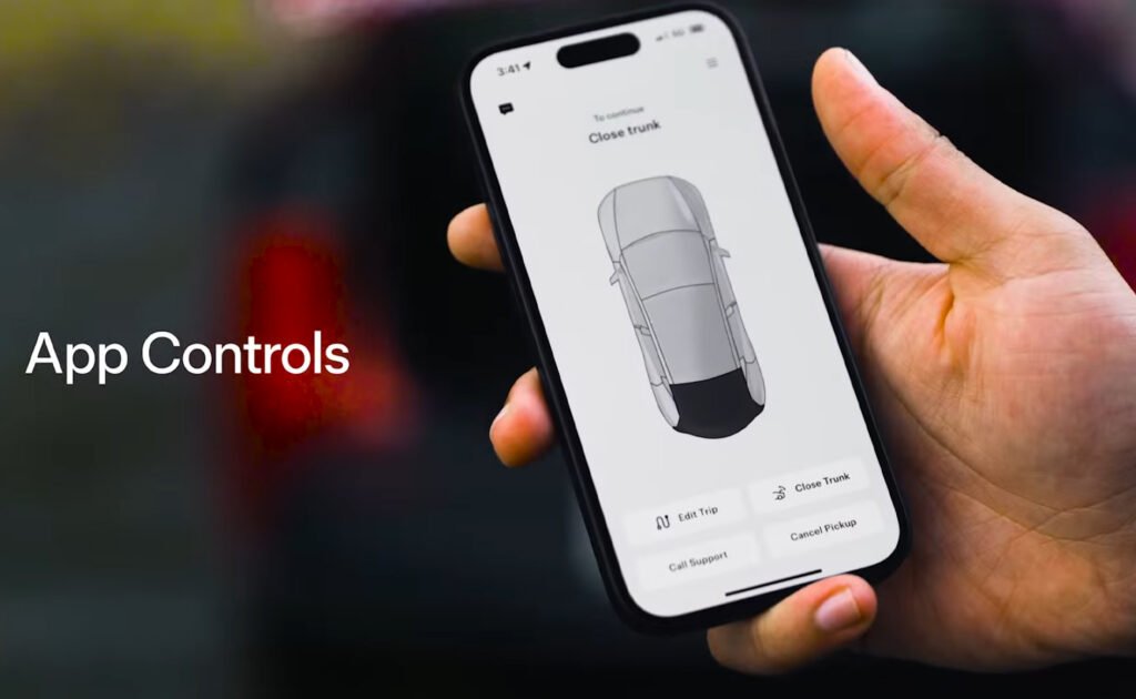 Tesla Robotaxi App Controls