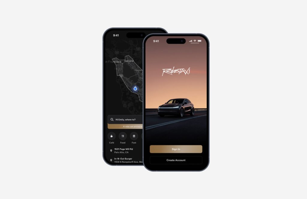Tesla Robotaxi Mobile App