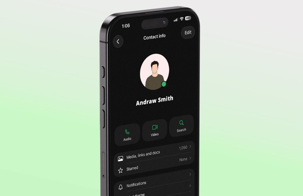 WhatsApp green dot online