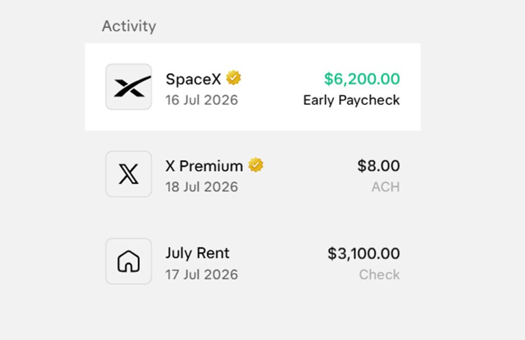 X Money Activity