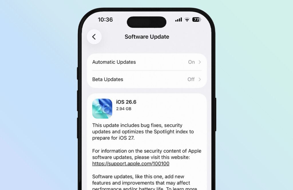iOS 26.6 Update