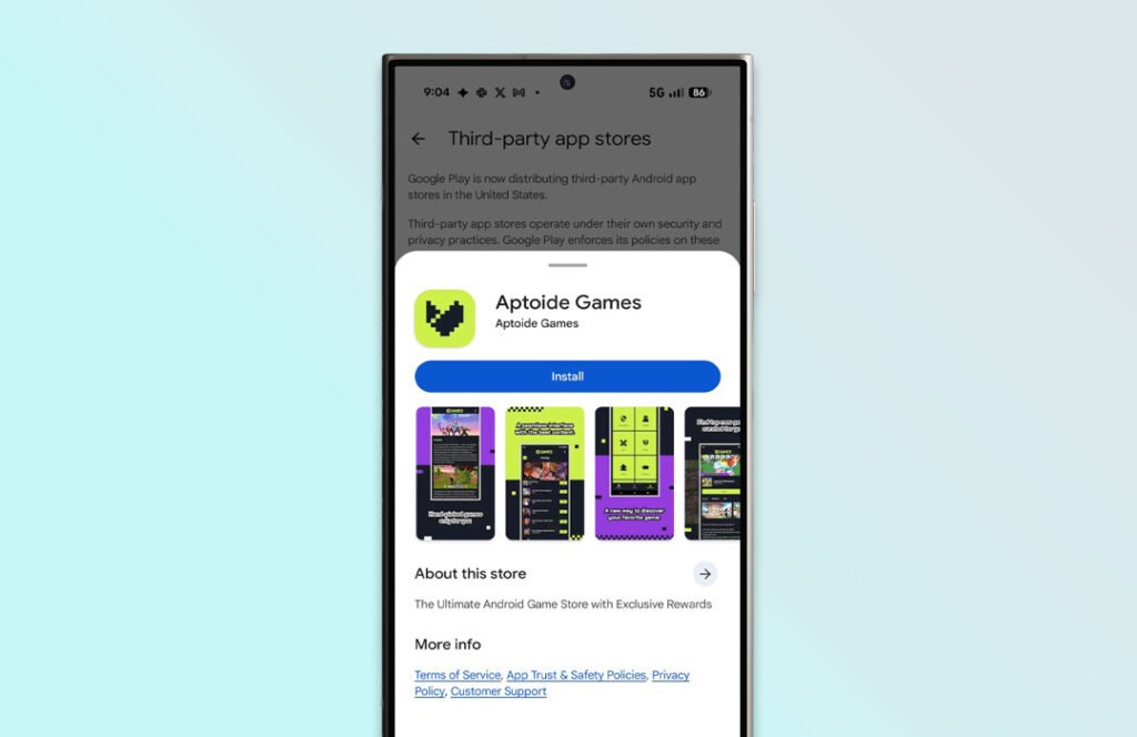 Google Play Third Party Apps Aptoide Games