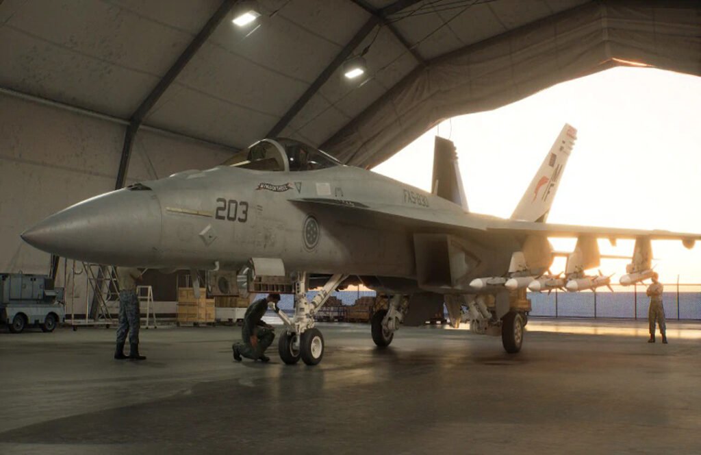 Ace Combat 8 Wings of Theve Hangar