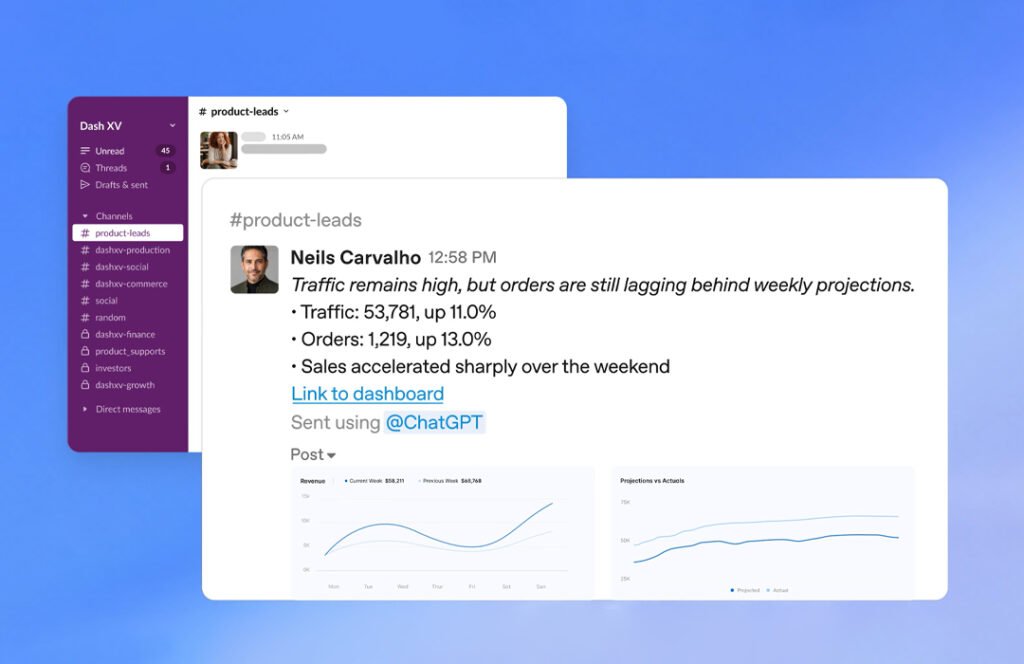Data Agent ChatGPT Work Connect to Slack