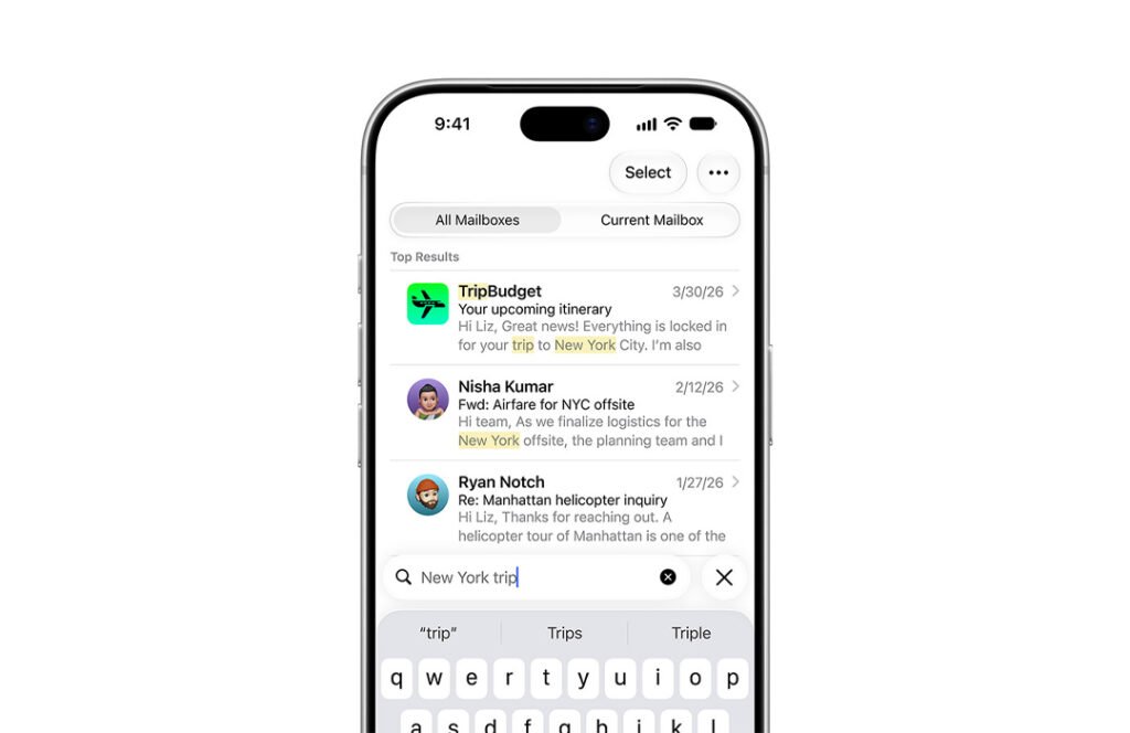 iOS 27 Mail App
