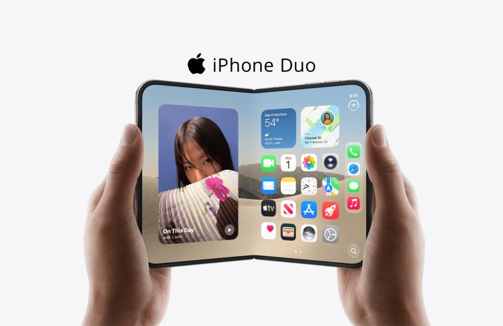 المواصفات الكاملة لـ iPhone Duo أول هاتف قابل للطي من أبل iPhone Duo